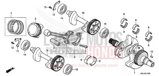 ALBERO MOTORE/PISTONE NC750SAK di 2019